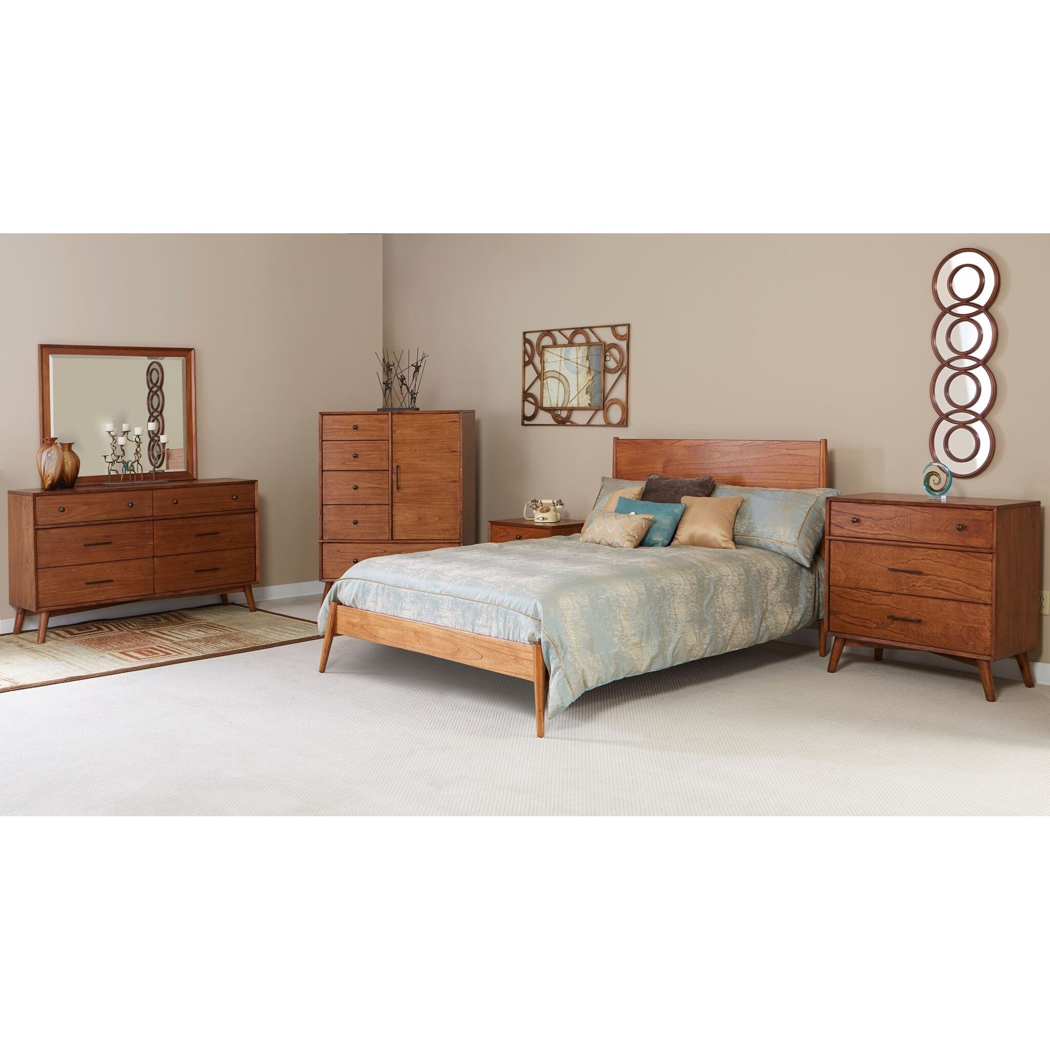 Sunny Designs American Modern 2336CND6 MidCentury Modern Dresser with